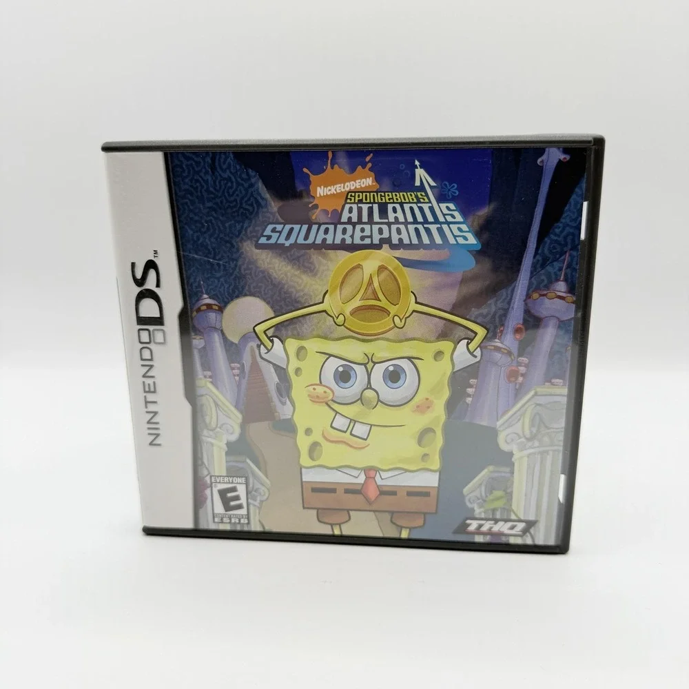 SpongeBob's Atlantis SquarePantis Nintendo DS Game E THQ NTSC-U/C Multiplayer